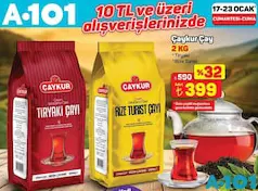 ÇAYKUR TİRYAKİ SİYAH ÇAY 2 KG fiyat ve kampanya bilgisi